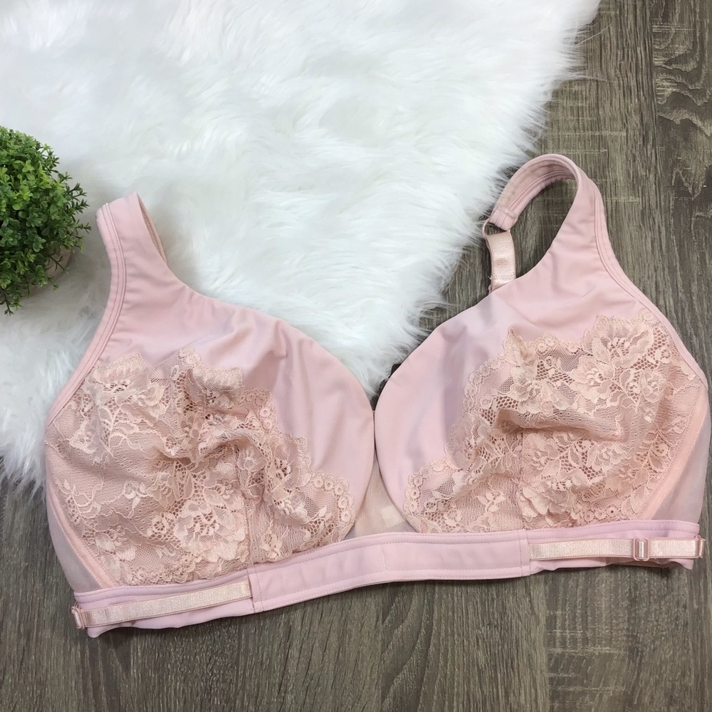 Comfort Choice Pink Soft Cup Wire Free Bra 44DDD